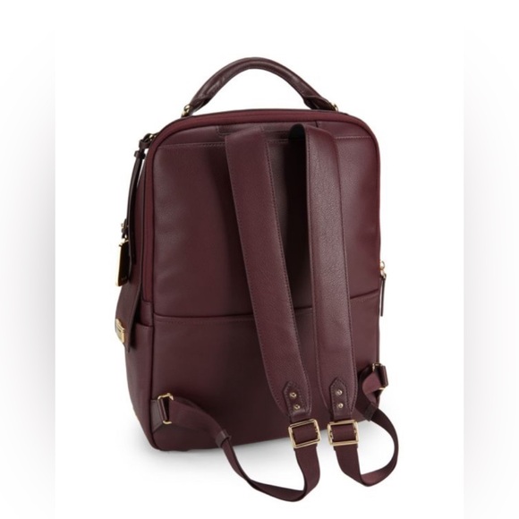 Tumi Gemma Leather Backpack in Cordovan - Picture 4 of 14